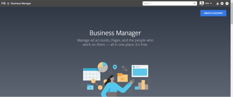 Create Facebook business suite manager account