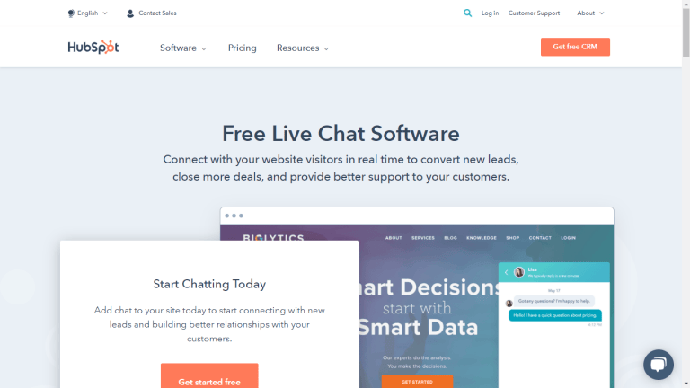live chat softwares