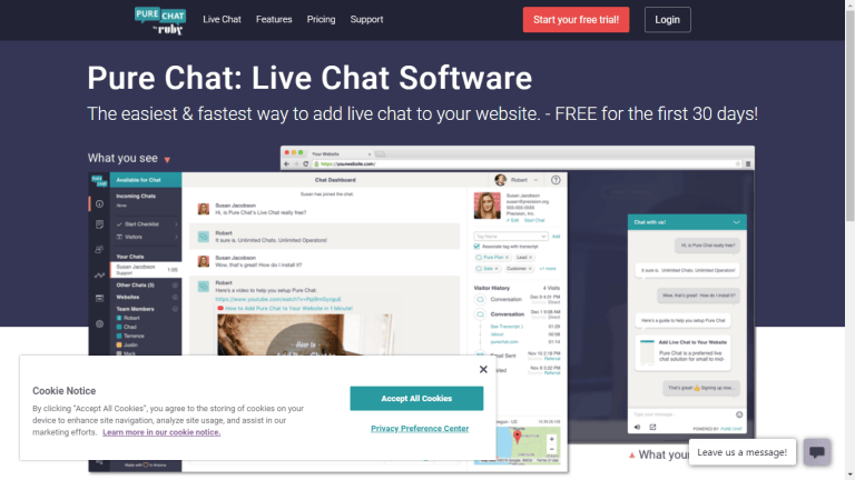 live chat softwares